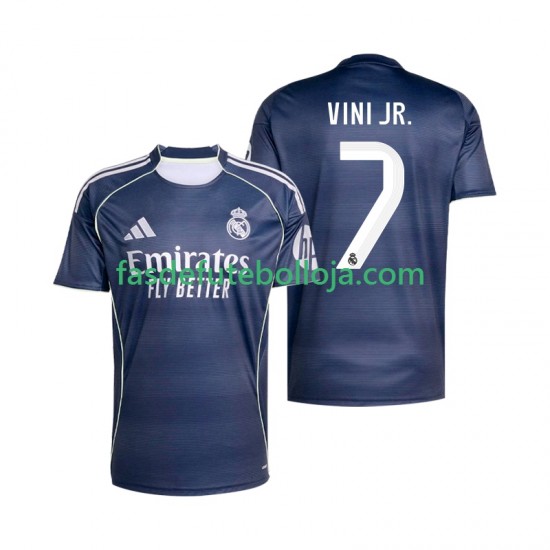 Camisola 2º Equipamento Real Madrid Vinicius Junior 7 2025-2026 Manga Curta ,Homem