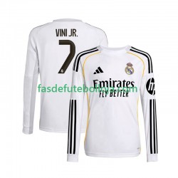 Camisola 1º Equipamento Real Madrid Vinicius Junior 7 2025-2026 Manga Comprida ,Homem