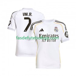 Camisola 1º Equipamento Real Madrid Vinicius Junior 7 2025-2026 Manga Curta ,Homem