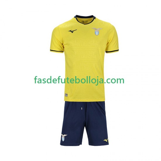 Camisola 2º Equipamento SS Lazio 2024-2025 Manga Curta ,Criança