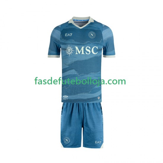 Camisola 1º Equipamento Napoli SSC Special 2024-2025 Manga Curta ,Criança