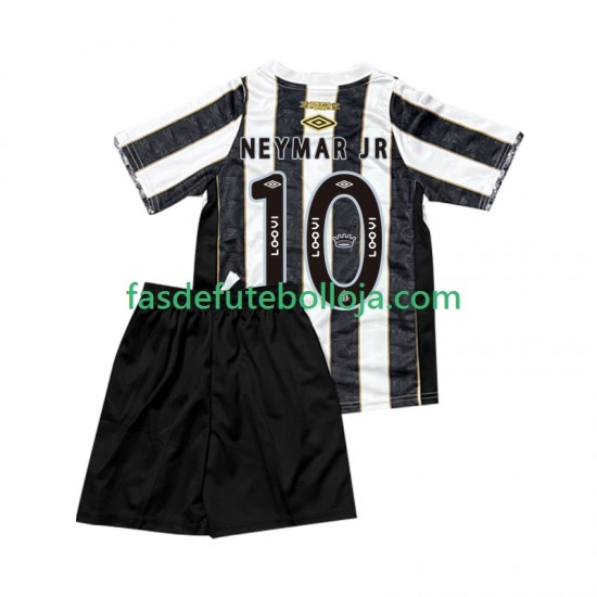 Camisola 2º Equipamento Santos FC Neymar JR 10 2025-2026 Manga Curta ,Criança