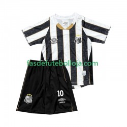 Camisola 2º Equipamento Santos FC Neymar JR 10 2025-2026 Manga Curta ,Criança