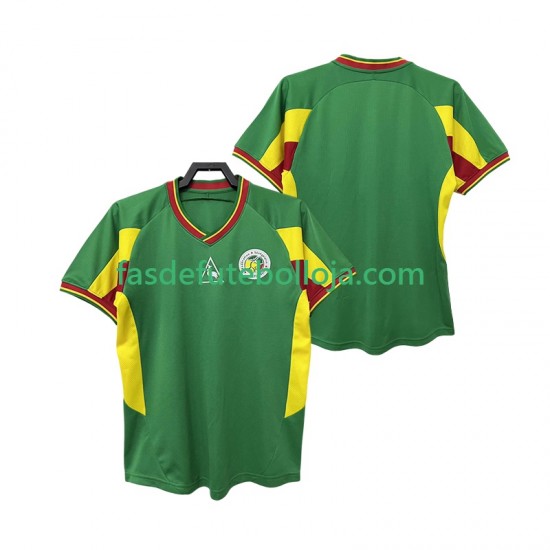 Camisola 2º Equipamento Seleção Senegalesa 2002 Manga Curta Retro ,Homem