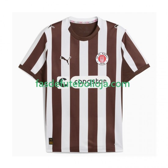 Camisola 1º Equipamento St. Pauli 2025-2026 Manga Curta ,Homem