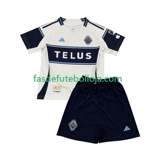 Camisola 2º Equipamento Vancouver Whitecaps 2025 Manga Curta ,Criança