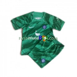 Camisola Guarda-redes 2º Equipamento Atlético Madrid 2023-2024 Manga Curta ,Criança