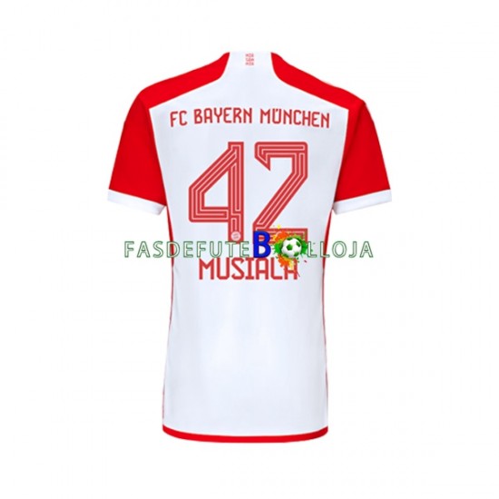 Camisola 1º Equipamento Bayern de Munique Jamal Musiala 42 2023-2024 Manga Curta ,Homem Camisola 1º Equipamento Bayern de Munique Jamal Musiala 42 2023-2024 Manga Curta ,Homem