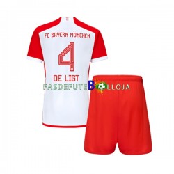 Camisola 1º Equipamento Bayern de Munique Matthijs de Ligt 4 2023-2024 Manga Curta ,Criança