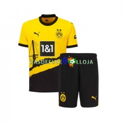 Camisola 1º Equipamento Borussia Dortmund 2023-2024 Manga Curta ,Criança