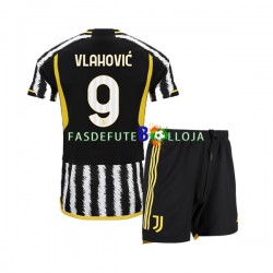 Camisola 1º Equipamento Juventus Vlahovic 9 2023-2024 Manga Curta ,Criança