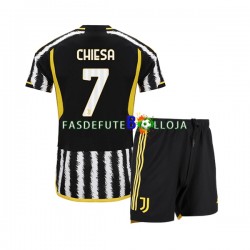 Camisola 1º Equipamento Juventus Federico Chiesa 7 2023-2024 Manga Curta ,Criança