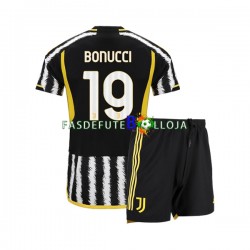 Camisola 1º Equipamento Juventus Leonardo Bonucci 19 2023-2024 Manga Curta ,Criança