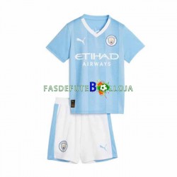 Camisola 1º Equipamento Manchester City 2023-2024 Manga Curta ,Criança