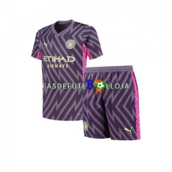 Camisola Guarda-redes 2º Equipamento Manchester City 2023-2024 Manga Curta ,Criança