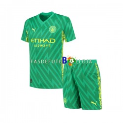 Camisola Guarda-redes 1º Equipamento Manchester City 2023-2024 Manga Curta ,Criança