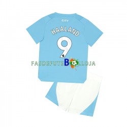 Camisola 1º Equipamento Manchester City Haaland 9 2023-2024 Manga Curta ,Criança