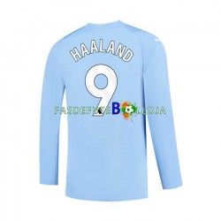 Camisola 1º Equipamento Manchester City Haaland 9 2023-2024 Manga Comprida ,Homem