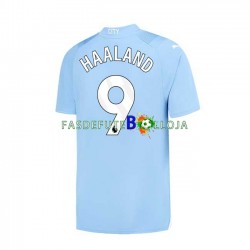 Camisola 1º Equipamento Manchester City Haaland 9 2023-2024 Manga Curta ,Homem