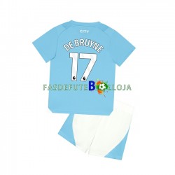Camisola 1º Equipamento Manchester City Kevin De Bruyne 17 2023-2024 Manga Curta ,Criança