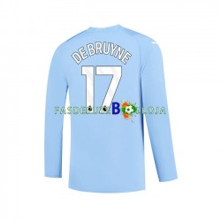 Camisola 1º Equipamento Manchester City Kevin De Bruyne 17 2023-2024 Manga Comprida ,Homem