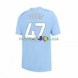 Camisola 1º Equipamento Manchester City Phil Foden 47 2023-2024 Manga Curta ,Homem