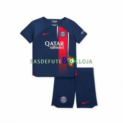Camisola 1º Equipamento Paris Saint-Germain 2023-2024 Manga Curta ,Criança