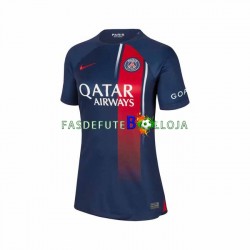 Camisola 1º Equipamento Paris Saint-Germain 2023-2024 Manga Curta ,Feminina