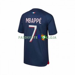 Camisola 1º Equipamento Paris Saint-Germain Mbappé 7 2023-2024 Manga Curta ,Homem