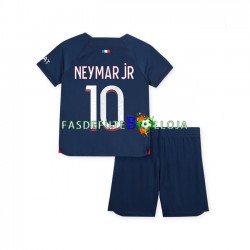 Camisola 1º Equipamento Paris Saint-Germain Neymar Jr 10 2023-2024 Manga Curta ,Criança