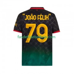 Camisola 4º Equipamento AC Milan JOAO FELIX 79 2024-2025 Manga Curta ,Homem