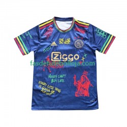 Camisola 1º Equipamento AFC Ajax Azul Bob Marley Special 2025 Manga Curta ,Homem
