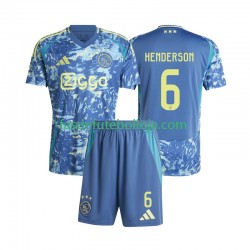 Camisola 2º Equipamento AFC Ajax Henderson 6 2024-2025 Manga Curta ,Criança