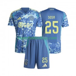 Camisola 2º Equipamento AFC Ajax Wout Weghorst 25 2024-2025 Manga Curta ,Criança