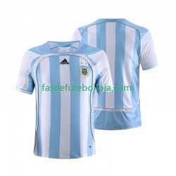 Camisola 1º Equipamento Seleção Argentina 2006 Manga Curta Retro ,Homem