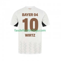 Camisola 2º Equipamento Bayer 04 Leverkusen Florian Wirtz 10 2024-2025 Manga Curta ,Homem