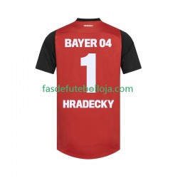 Camisola 1º Equipamento Bayer 04 Leverkusen HRADECKY 1 2024-2025 Manga Curta ,Homem