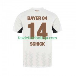 Camisola 2º Equipamento Bayer 04 Leverkusen Patrik Schick 14 2024-2025 Manga Curta ,Homem