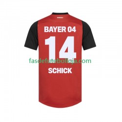 Camisola 1º Equipamento Bayer 04 Leverkusen Patrik Schick 14 2024-2025 Manga Curta ,Homem