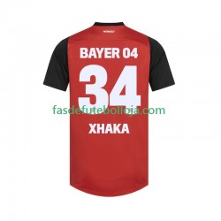 Camisola 1º Equipamento Bayer 04 Leverkusen XHAKA 34 2024-2025 Manga Curta ,Homem