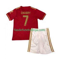 Camisola 1º Equipamento Bayern de Munique Vermelho 125th Anniversary Serge Gnabry 7 2024-2025 Manga Curta ,Criança