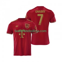Camisola 1º Equipamento Bayern de Munique Vermelho 125th Anniversary Serge Gnabry 7 2024-2025 Manga Curta ,Homem