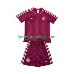 Camisola 1º Equipamento Bayern de Munique Icon 2024-2025 Manga Curta ,Criança