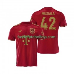 Camisola 1º Equipamento Bayern de Munique Vermelho Jamal Musiala 42 125th Anniversary 2024-2025 Manga Curta ,Homem