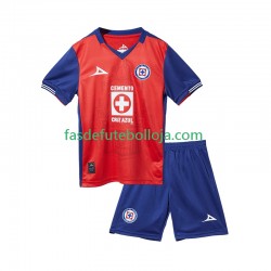 Camisola 3º Equipamento Cruz Azul 2024-2025 Manga Curta ,Criança