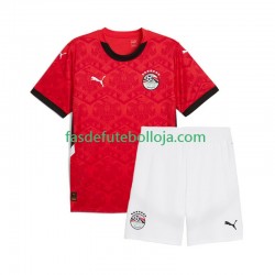 Camisola 1º Equipamento Seleção Egípcia 2024-2025 Manga Curta ,Criança