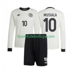 Camisola 1º Equipamento Seleção Alemã Jamal Musiala 10 ANVERSARY 2025 Manga Comprida ,Criança