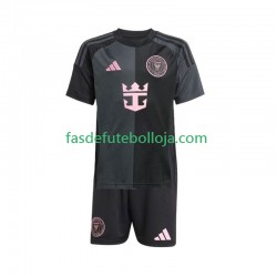 Camisola 2º Equipamento Inter Miami 2025 Manga Curta ,Criança
