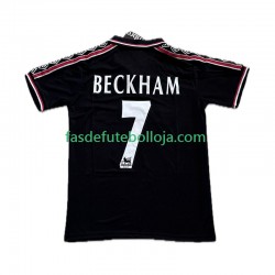 Camisola 3º Equipamento Manchester United Beckham 7 1998 1999 Manga Curta Retro ,Homem
