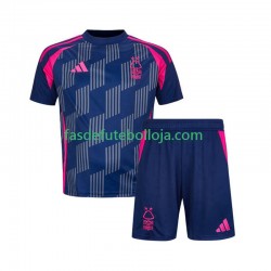Camisola 2º Equipamento Nottingham Forest 2024-2025 Manga Curta ,Criança